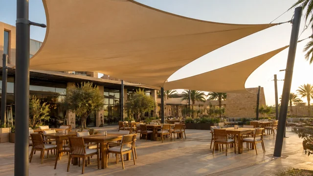 Tensile shade structure in Saudi Arabia